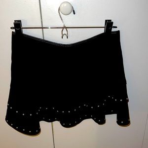 Black Studded Skirt
